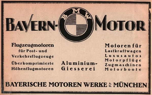 1918 BMW poszter.